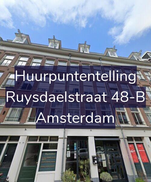 Foto gevel Huurpuntentelling voor Ruysdaelstraat 48-B, Amsterdam