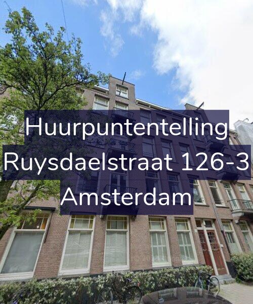 Foto gevel Huurpuntentelling voor Ruysdaelstraat 126-3, Amsterdam