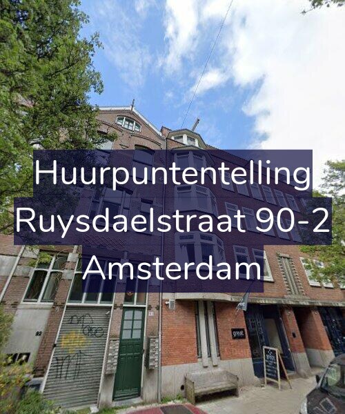 Foto gevel Huurpuntentelling voor Ruysdaelstraat 90-2, Amsterdam