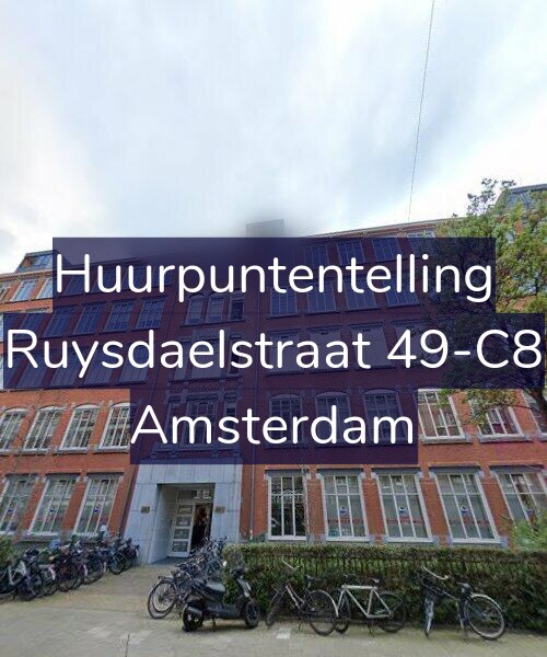 Foto gevel Huurpuntentelling voor Ruysdaelstraat 49-C8, Amsterdam