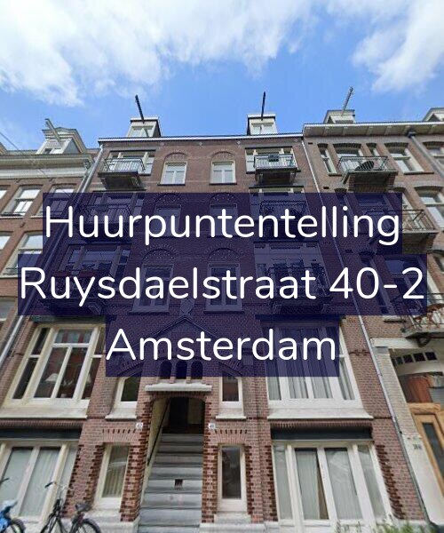 Foto gevel Huurpuntentelling voor Ruysdaelstraat 40-2, Amsterdam