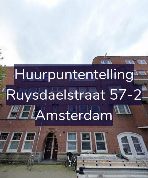 Foto gevel Huurpuntentelling voor Ruysdaelstraat 57-2, Amsterdam