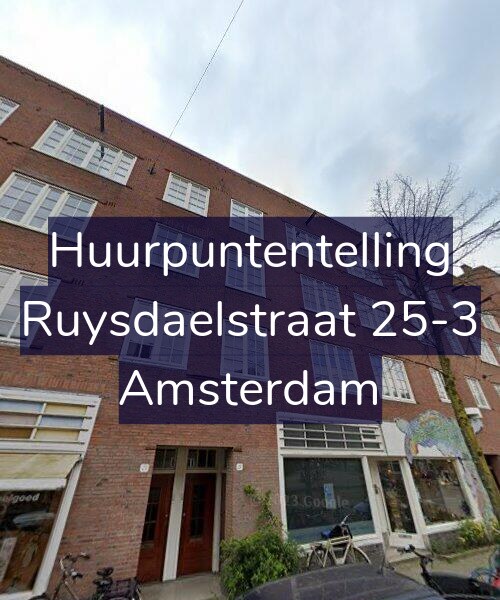 Foto gevel Huurpuntentelling voor Ruysdaelstraat 25-3, Amsterdam