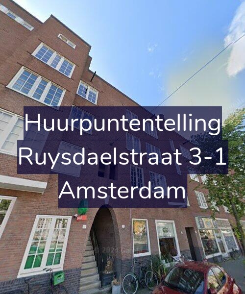 Foto gevel Huurpuntentelling voor Ruysdaelstraat 3-1, Amsterdam