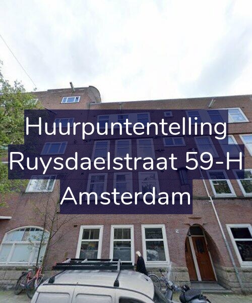 Foto gevel Huurpuntentelling voor Ruysdaelstraat 59-H, Amsterdam