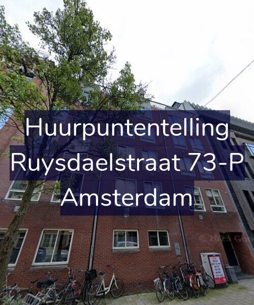 Foto gevel Huurpuntentelling voor Ruysdaelstraat 73-P, Amsterdam