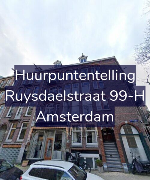 Foto gevel Huurpuntentelling voor Ruysdaelstraat 99-H, Amsterdam