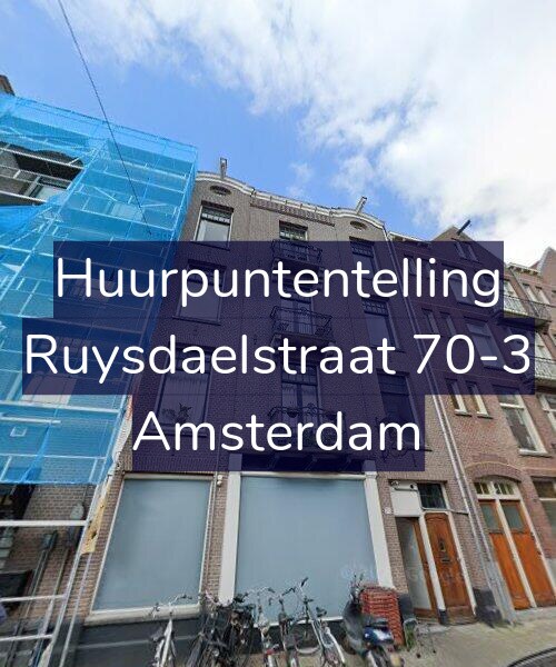 Foto gevel Huurpuntentelling voor Ruysdaelstraat 70-3, Amsterdam