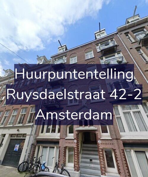 Foto gevel Huurpuntentelling voor Ruysdaelstraat 42-2, Amsterdam