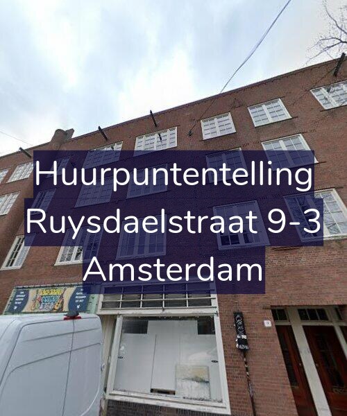 Foto gevel Huurpuntentelling voor Ruysdaelstraat 9-3, Amsterdam