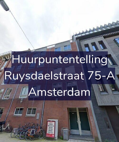 Foto gevel Huurpuntentelling voor Ruysdaelstraat 75-A, Amsterdam