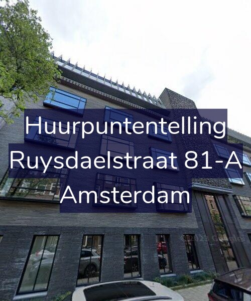 Foto gevel Huurpuntentelling voor Ruysdaelstraat 81-A, Amsterdam