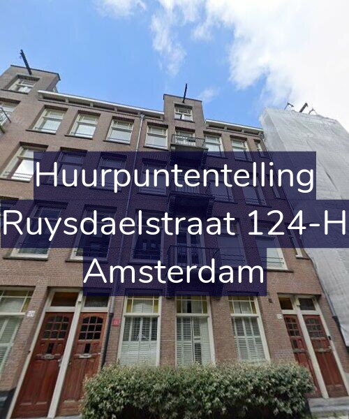 Foto gevel Huurpuntentelling voor Ruysdaelstraat 124-H, Amsterdam