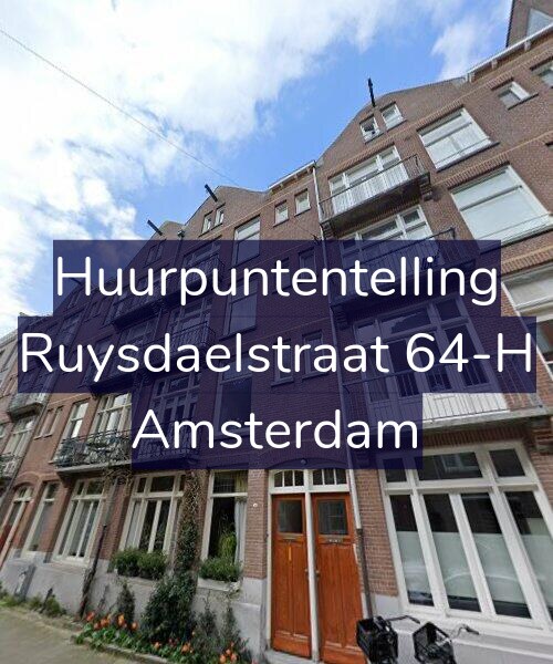 Foto gevel Huurpuntentelling voor Ruysdaelstraat 64-H, Amsterdam
