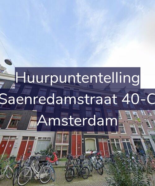 Foto gevel Huurpuntentelling voor Saenredamstraat 40-C, Amsterdam
