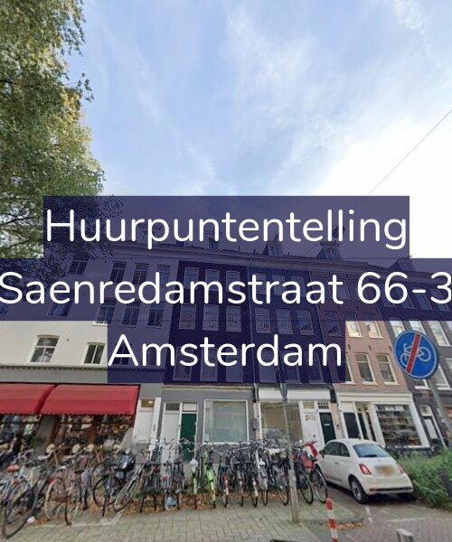 Foto gevel Huurpuntentelling voor Saenredamstraat 66-3, Amsterdam