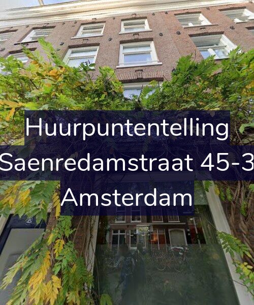 Foto gevel Huurpuntentelling voor Saenredamstraat 45-3, Amsterdam