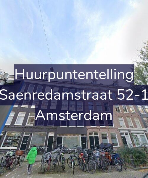 Foto gevel Huurpuntentelling voor Saenredamstraat 52-1, Amsterdam