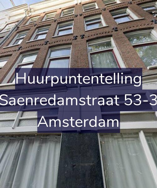 Foto gevel Huurpuntentelling voor Saenredamstraat 53-3, Amsterdam
