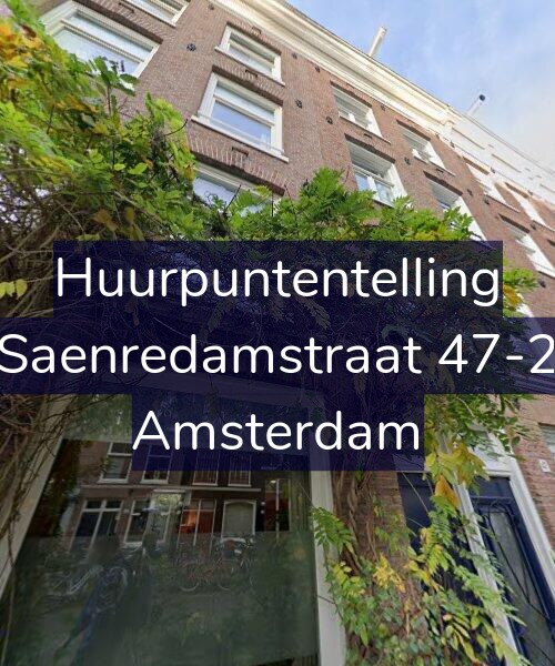 Foto gevel Huurpuntentelling voor Saenredamstraat 47-2, Amsterdam