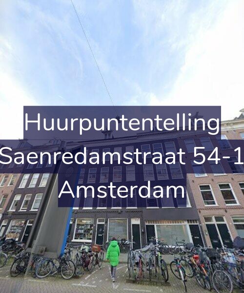 Foto gevel Huurpuntentelling voor Saenredamstraat 54-1, Amsterdam