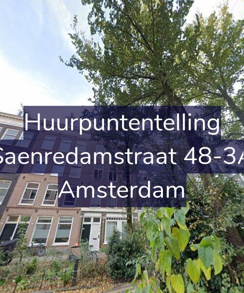 Foto gevel Huurpuntentelling voor Saenredamstraat 48-3A, Amsterdam
