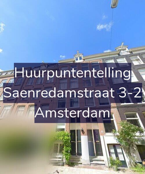 Foto gevel Huurpuntentelling voor Saenredamstraat 3-2, Amsterdam