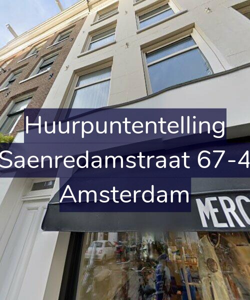 Foto gevel Huurpuntentelling voor Saenredamstraat 67-4, Amsterdam