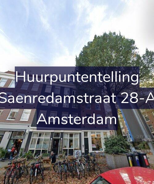 Foto gevel Huurpuntentelling voor Saenredamstraat 28-A, Amsterdam