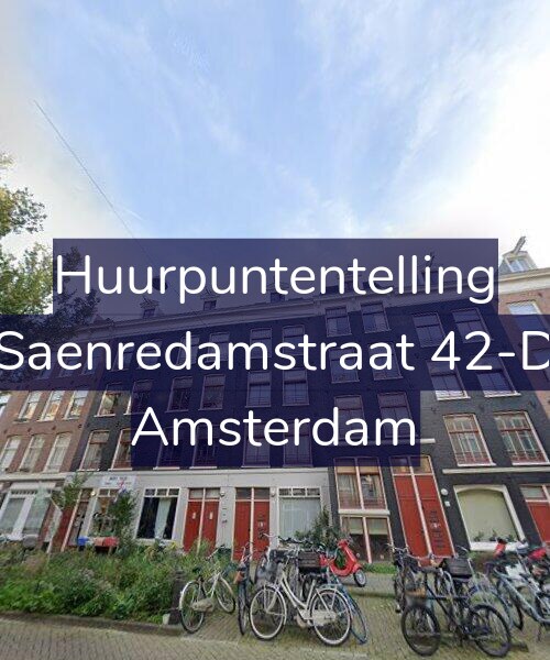 Foto gevel Huurpuntentelling voor Saenredamstraat 42-D, Amsterdam