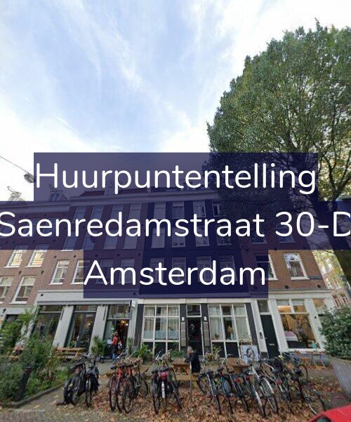 Foto gevel Huurpuntentelling voor Saenredamstraat 30-D, Amsterdam