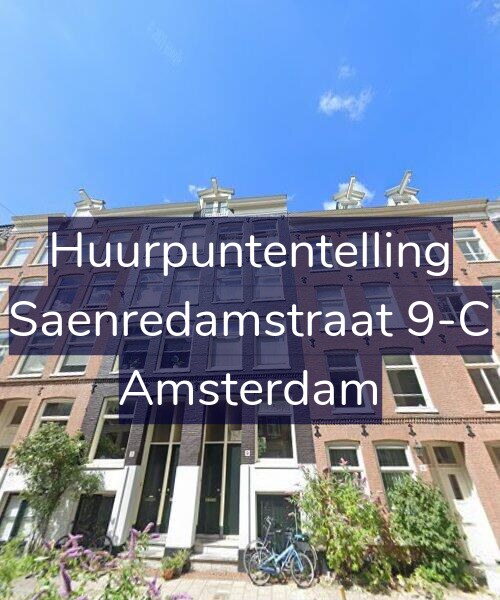 Foto gevel Huurpuntentelling voor Saenredamstraat 9-C, Amsterdam