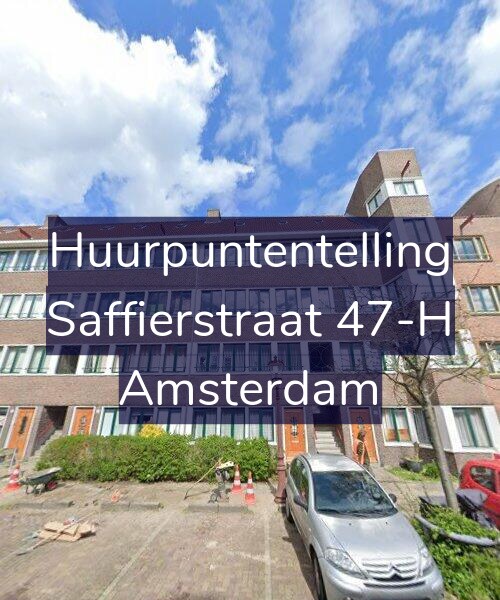 Foto gevel Huurpuntentelling voor Saffierstraat 47-H, Amsterdam