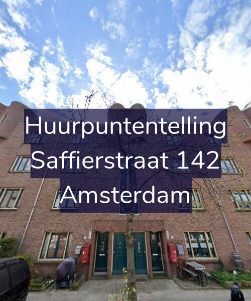 Foto gevel Huurpuntentelling voor Saffierstraat 142, Amsterdam