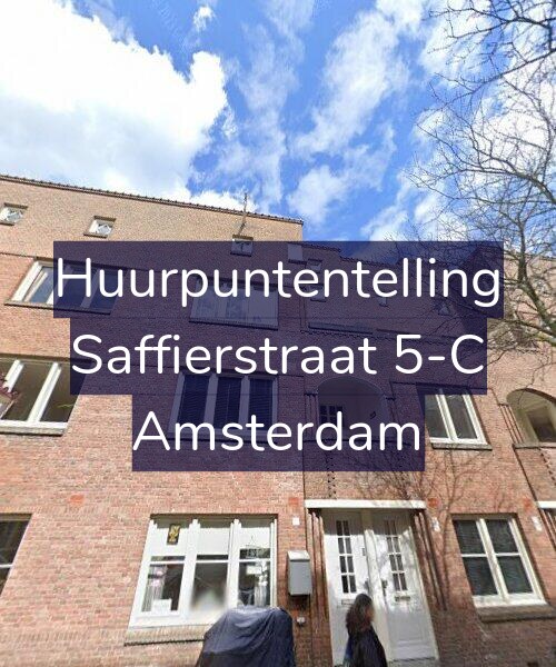 Foto gevel Huurpuntentelling voor Saffierstraat 5-C, Amsterdam