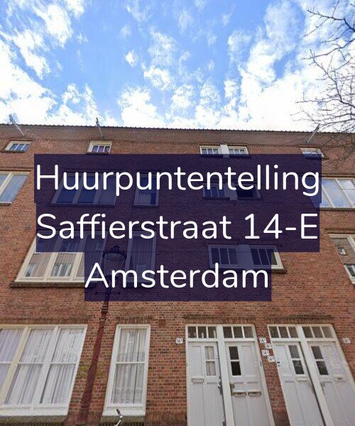 Foto gevel Huurpuntentelling voor Saffierstraat 14-E, Amsterdam