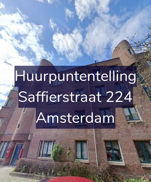 Foto gevel Huurpuntentelling voor Saffierstraat 224, Amsterdam
