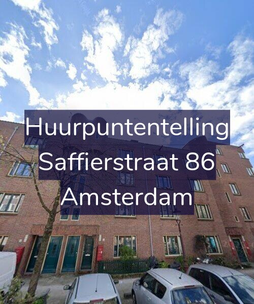 Foto gevel Huurpuntentelling voor Saffierstraat 86, Amsterdam