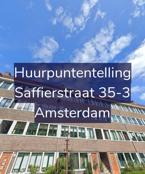 Foto gevel Huurpuntentelling voor Saffierstraat 35-3, Amsterdam