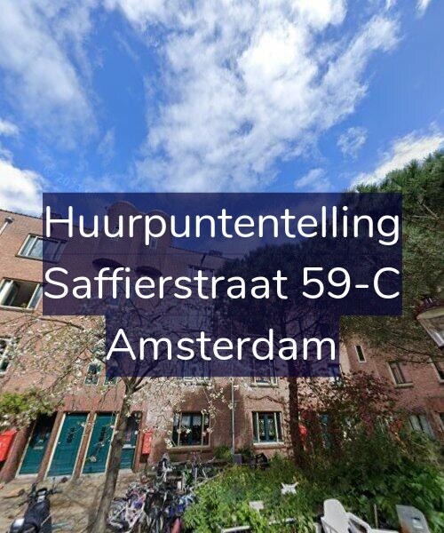 Foto gevel Huurpuntentelling voor Saffierstraat 59-C, Amsterdam