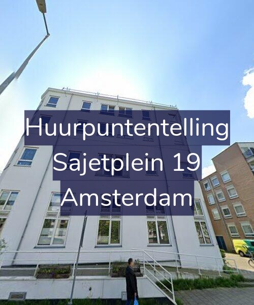Foto gevel Huurpuntentelling voor Sajetplein 19, Amsterdam