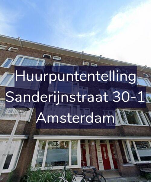Foto gevel Huurpuntentelling voor Sanderijnstraat 30-1, Amsterdam