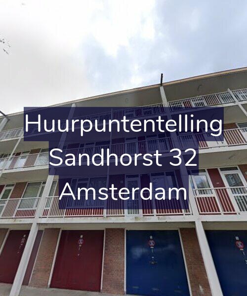 Foto gevel Huurpuntentelling voor Sandhorst 32, Amsterdam