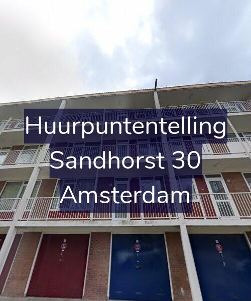 Foto gevel Huurpuntentelling voor Sandhorst 30, Amsterdam