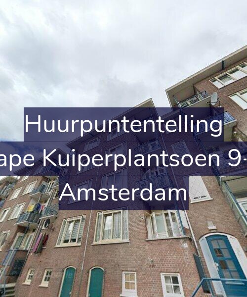 Foto gevel Huurpuntentelling voor Sape Kuiperplantsoen 9-3, Amsterdam