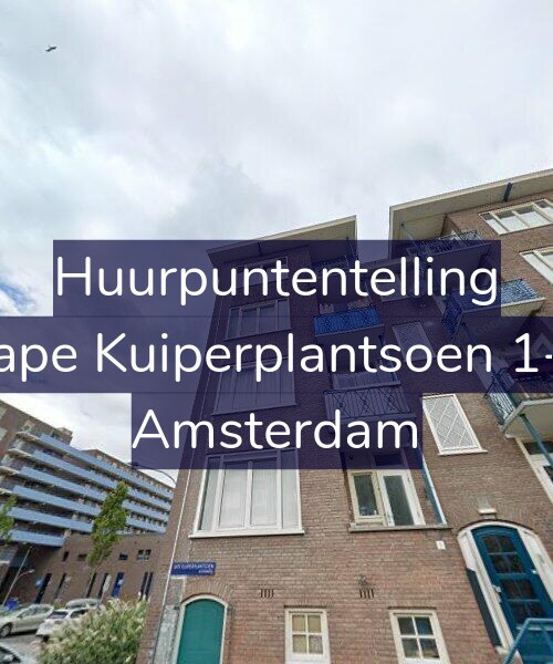 Foto gevel Huurpuntentelling voor Sape Kuiperplantsoen 1-3, Amsterdam