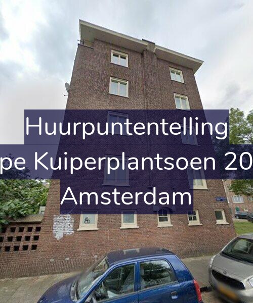 Foto gevel Huurpuntentelling voor Sape Kuiperplantsoen 20-H, Amsterdam