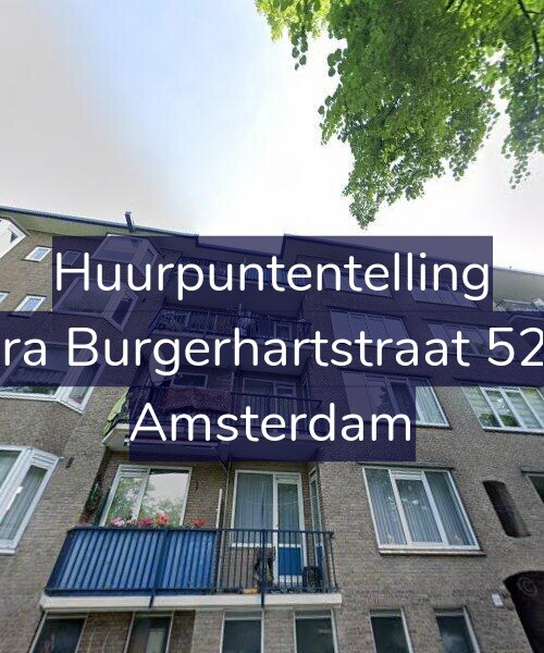 Foto gevel Huurpuntentelling voor Sara Burgerhartstraat 52-3, Amsterdam
