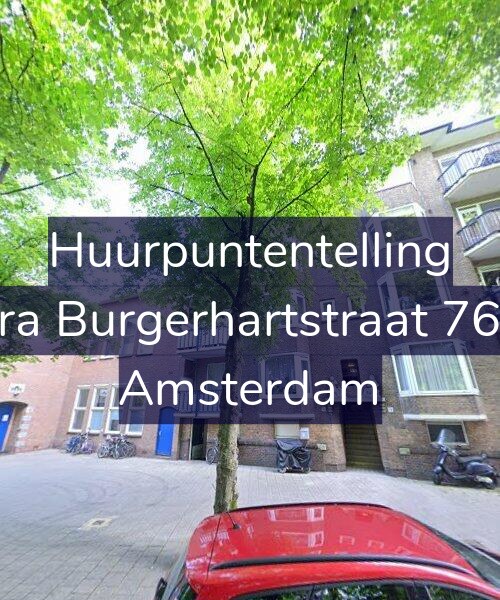 Foto gevel Huurpuntentelling voor Sara Burgerhartstraat 76-H, Amsterdam