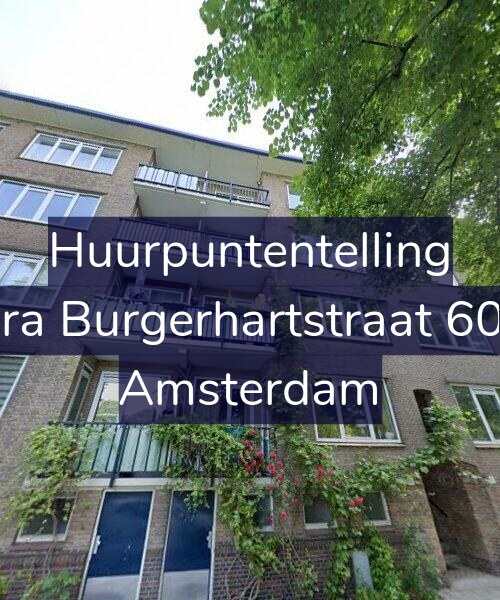 Foto gevel Huurpuntentelling voor Sara Burgerhartstraat 60-1, Amsterdam
